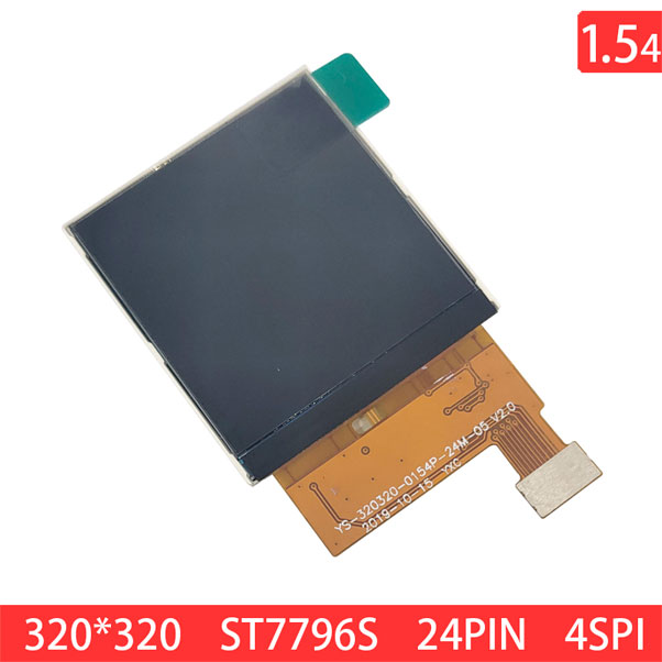 1.54 Inch 320x320 SQVGA 24PIN SPI4 IPS 300nits TFT LCD Display Module
