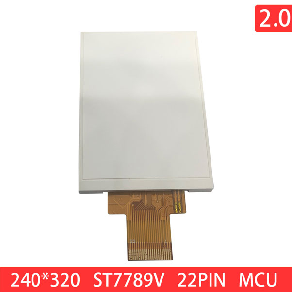 2.0 Inch 240X320 QVGA 22PIN MCU IPS 450nits TFT LCD Display Module