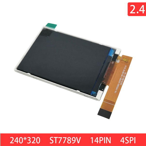 2.4 Inch 240x320 QVGA 14PIN SPI4 IPS 250nits TFT LCD Display Module