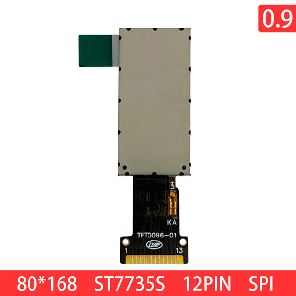 0.96 Inch 80x160 13PIN SPI4 IPS 110nits TFT LCD Display Module