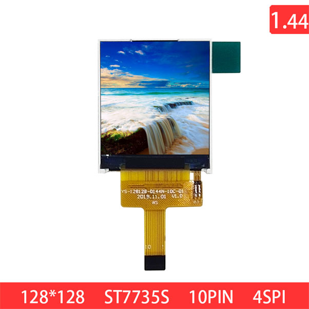1.44 Inch 128x128 SQQVGA 10PIN SPI4 TN 250nits TFT LCD Display Module