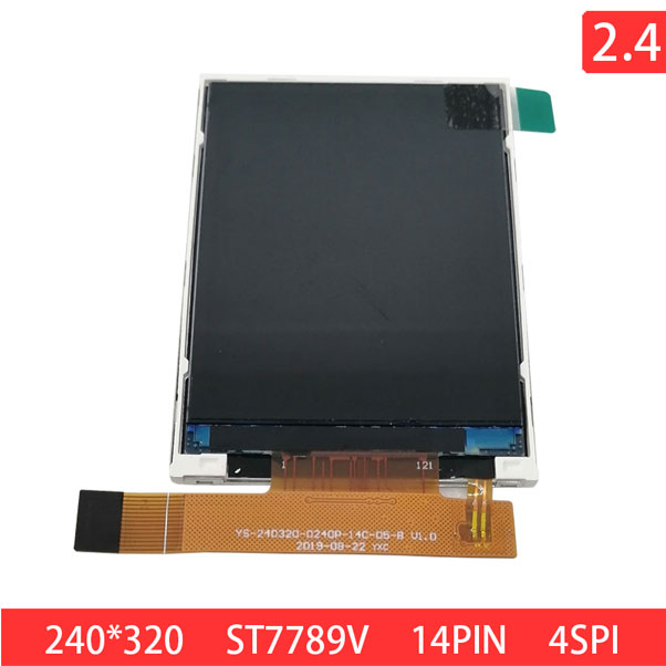 2.4 Inch 240x320 QVGA 14PIN SPI4 IPS 250nits TFT LCD Display Module