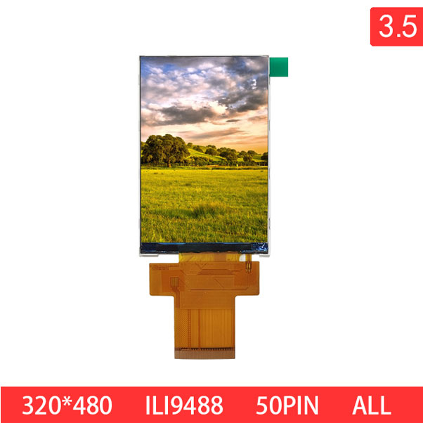 3.5 Inch 320x480 HVGA 50PIN RGB TN 350nits TFT LCD Display Module