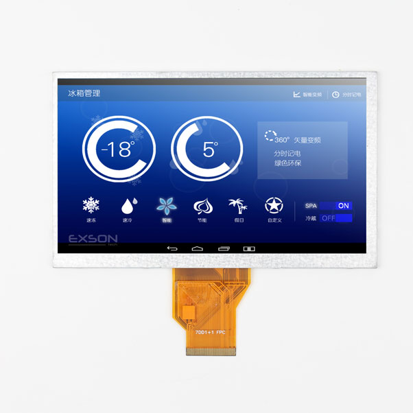 7.0 Inch 800x480 WVGA 50PIN TTL TN 350nits TFT LCD Display Module